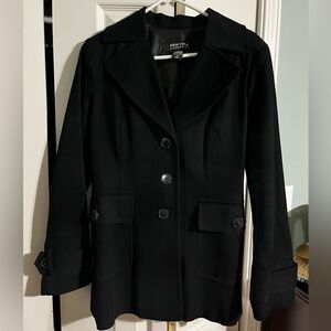 New York & Company Classic Black Pea Coat